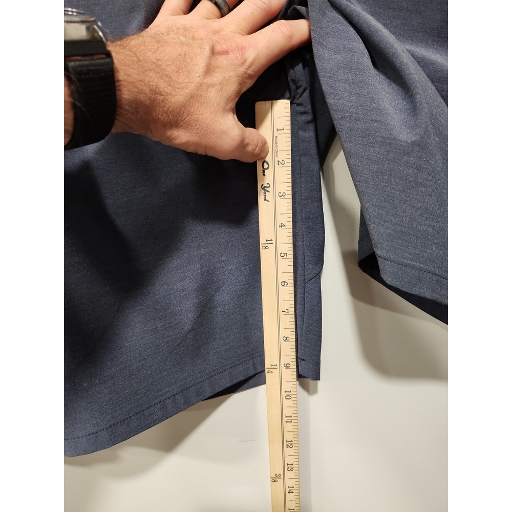 Johnnie-O NWT Mulligan Performance Shorts Mens 44 9 Inseam Navy Blue Stretch New - Picture 4 of 8
